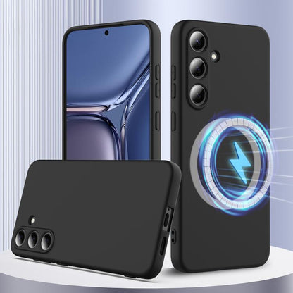 Shockproof Silicone Magsafe Phone Case, For Samsung Galaxy S25 Edge 5G, For Samsung Galaxy S25 5G, For Samsung Galaxy S25+ 5G, For Samsung Galaxy S25 Ultra 5G, For Samsung Galaxy S24 FE 5G, For Samsung Galaxy S24 Ultra 5G