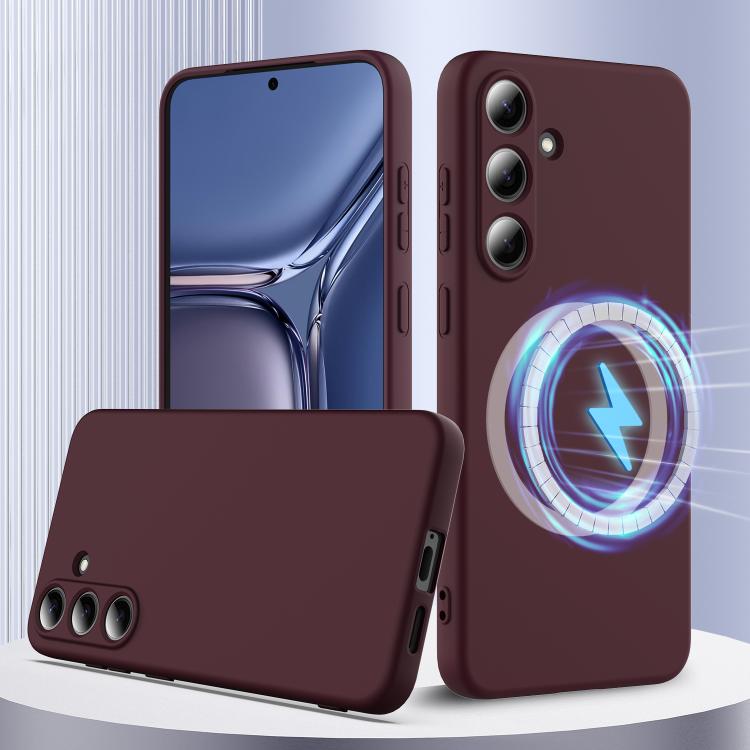 Shockproof Silicone Magsafe Phone Case, For Samsung Galaxy S25 Edge 5G, For Samsung Galaxy S25 5G, For Samsung Galaxy S25+ 5G, For Samsung Galaxy S25 Ultra 5G, For Samsung Galaxy S24 FE 5G, For Samsung Galaxy S24 Ultra 5G