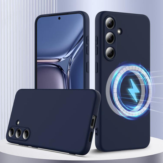 Shockproof Silicone Magsafe Phone Case, For Samsung Galaxy S25 5G, For Samsung Galaxy S25+ 5G, For Samsung Galaxy S25 Ultra 5G, For Samsung Galaxy S24 FE 5G, For Samsung Galaxy S24 Ultra 5G, For Samsung Galaxy S24+ 5G
