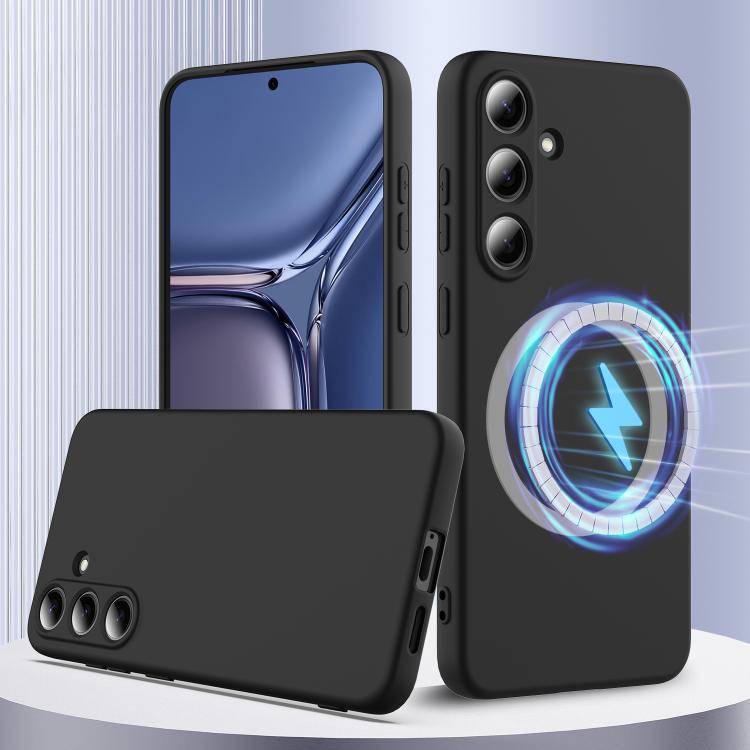 Shockproof Silicone Magsafe Phone Case, For Samsung Galaxy S25 Edge 5G, For Samsung Galaxy S25 5G, For Samsung Galaxy S25+ 5G, For Samsung Galaxy S25 Ultra 5G, For Samsung Galaxy S24 FE 5G, For Samsung Galaxy S24 Ultra 5G