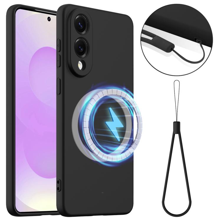 Shockproof Silicone Magsafe Phone Case, For Samsung Galaxy S25 Edge 5G, For Samsung Galaxy S25 5G, For Samsung Galaxy S25+ 5G, For Samsung Galaxy S25 Ultra 5G, For Samsung Galaxy S24 FE 5G, For Samsung Galaxy S24 Ultra 5G