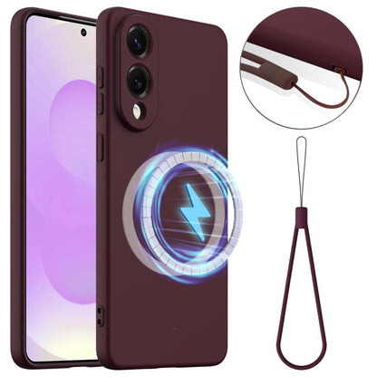 Shockproof Silicone Magsafe Phone Case, For Samsung Galaxy S25 Edge 5G, For Samsung Galaxy S25 5G, For Samsung Galaxy S25+ 5G, For Samsung Galaxy S25 Ultra 5G, For Samsung Galaxy S24 FE 5G, For Samsung Galaxy S24 Ultra 5G
