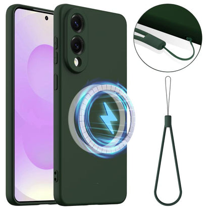 Shockproof Silicone Magsafe Phone Case, For Samsung Galaxy S25 Edge 5G, For Samsung Galaxy S25 5G, For Samsung Galaxy S25+ 5G, For Samsung Galaxy S25 Ultra 5G, For Samsung Galaxy S24 FE 5G, For Samsung Galaxy S24 Ultra 5G