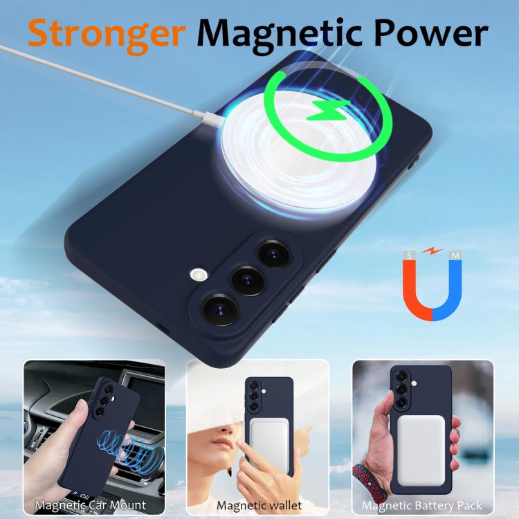 Shockproof Silicone Magsafe Phone Case, For Samsung Galaxy S26+ 5G, For Samsung Galaxy S26 Edge 5G, For Samsung Galaxy S26 Ultra 5G, For Samsung Galaxy S26 5G, For Samsung Galaxy S25 FE 5G, For Samsung Galaxy S25 Edge 5G