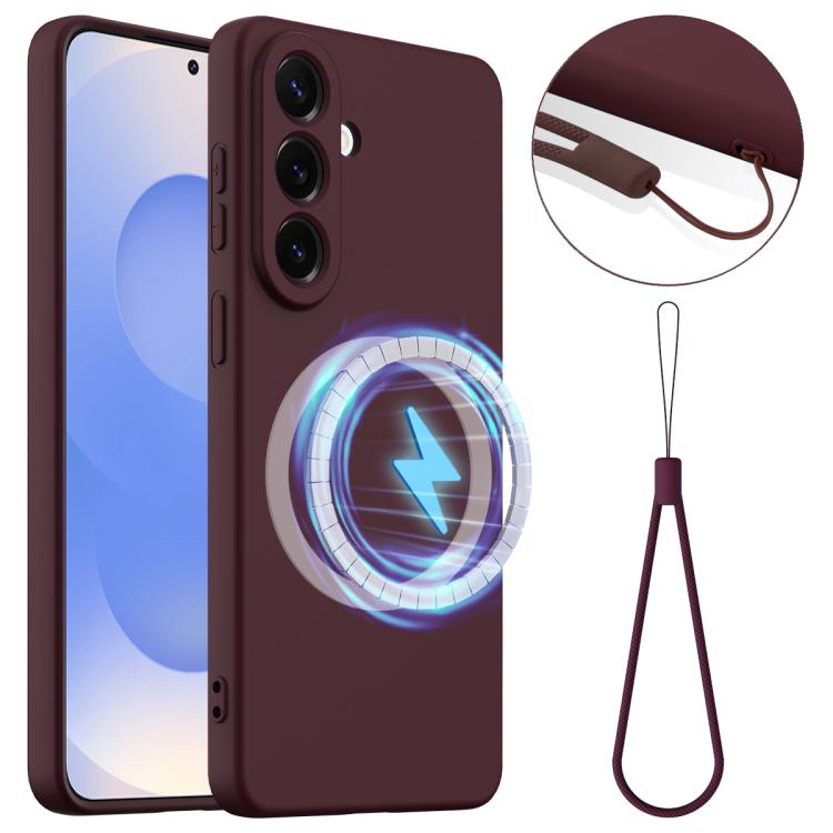 Shockproof Silicone Magsafe Phone Case, For Samsung Galaxy S26+ 5G, For Samsung Galaxy S26 Edge 5G, For Samsung Galaxy S26 Ultra 5G, For Samsung Galaxy S26 5G, For Samsung Galaxy S25 FE 5G, For Samsung Galaxy S25 Edge 5G