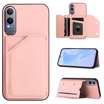 Skin Feel Four Card Slots Phone Case with Wrist Strap, For OnePlus 13T, For OnePlus Ace 5 / Ace 5 Pro, For OnePlus Nord 4, For OnePlus Nord CE4 Lite 5G
