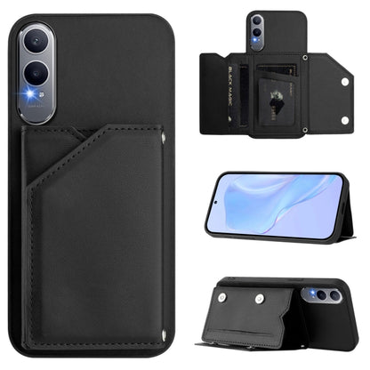 Skin Feel Four Card Slots Phone Case with Wrist Strap, For OnePlus 13T, For OnePlus Ace 5 / Ace 5 Pro, For OnePlus Nord 4, For OnePlus Nord CE4 Lite 5G