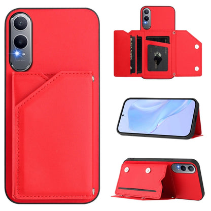 Skin Feel Four Card Slots Phone Case with Wrist Strap, For OnePlus 13T, For OnePlus Ace 5 / Ace 5 Pro, For OnePlus Nord 4, For OnePlus Nord CE4 Lite 5G