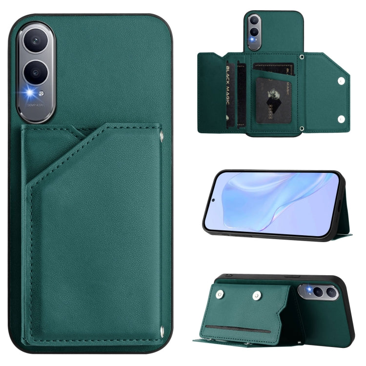 Skin Feel Four Card Slots Phone Case with Wrist Strap, For OnePlus 13T, For OnePlus Ace 5 / Ace 5 Pro, For OnePlus Nord 4, For OnePlus Nord CE4 Lite 5G