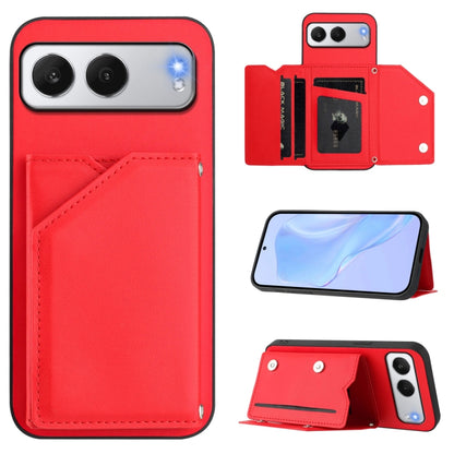 Skin Feel Four Card Slots Phone Case with Wrist Strap, For OnePlus 13T, For OnePlus Ace 5 / Ace 5 Pro, For OnePlus Nord 4, For OnePlus Nord CE4 Lite 5G