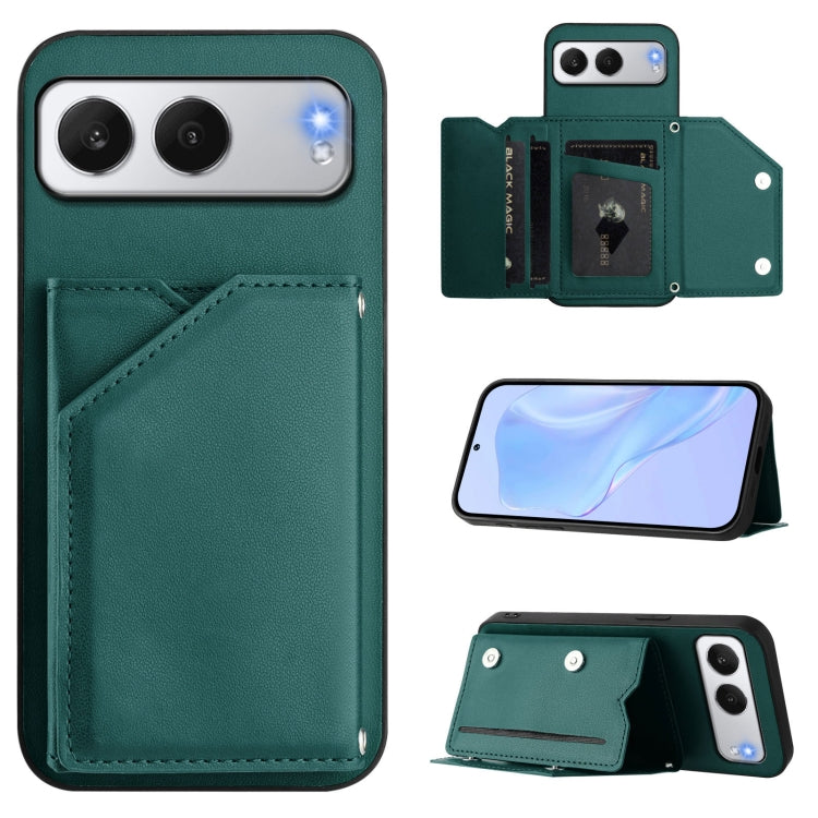 Skin Feel Four Card Slots Phone Case with Wrist Strap, For OnePlus 13T, For OnePlus Ace 5 / Ace 5 Pro, For OnePlus Nord 4, For OnePlus Nord CE4 Lite 5G