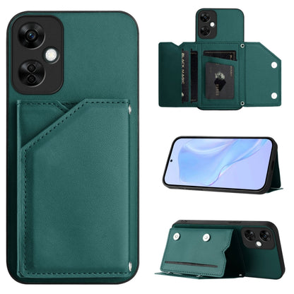 Skin Feel Four Card Slots Phone Case with Wrist Strap, For OnePlus Nord CE4, For OnePlus Nord CE 3 Lite