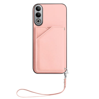 Skin Feel Four Card Slots Phone Case with Wrist Strap, For OnePlus Nord CE4, For OnePlus Nord CE 3 Lite