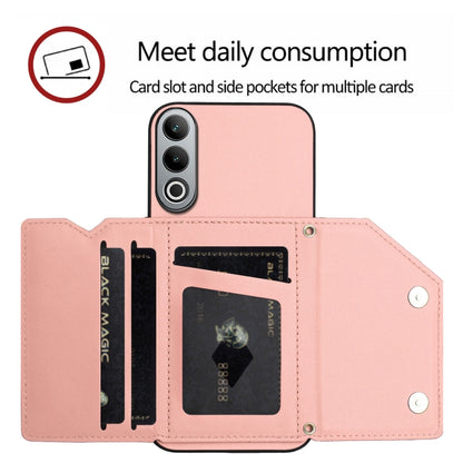 Skin Feel Four Card Slots Phone Case with Wrist Strap, For OnePlus Nord CE4, For OnePlus Nord CE 3 Lite