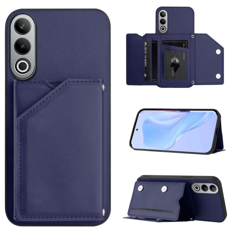 Skin Feel Four Card Slots Phone Case with Wrist Strap, For OnePlus Nord CE4, For OnePlus Nord CE 3 Lite