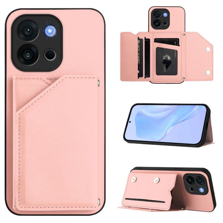 Skin Feel Four Card Slots Phone Case with Wrist Strap, For OnePlus 13T, For OnePlus Ace 5 / Ace 5 Pro, For OnePlus Nord 4, For OnePlus Nord CE4 Lite 5G