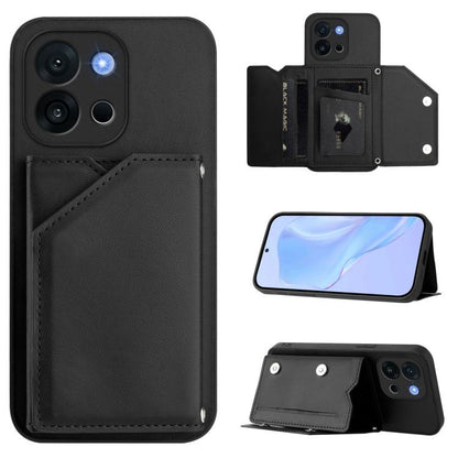 Skin Feel Four Card Slots Phone Case with Wrist Strap, For OnePlus 13T, For OnePlus Ace 5 / Ace 5 Pro, For OnePlus Nord 4, For OnePlus Nord CE4 Lite 5G
