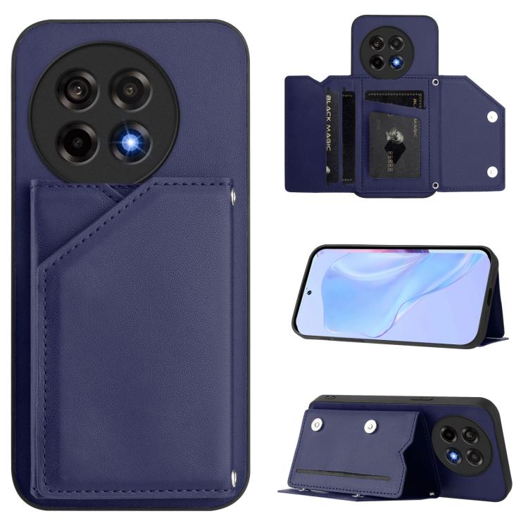 Skin Feel Four Card Slots Phone Case with Wrist Strap, For OnePlus 13T, For OnePlus Ace 5 / Ace 5 Pro, For OnePlus Nord 4, For OnePlus Nord CE4 Lite 5G