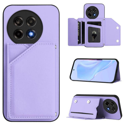 Skin Feel Four Card Slots Phone Case with Wrist Strap, For OnePlus 13T, For OnePlus Ace 5 / Ace 5 Pro, For OnePlus Nord 4, For OnePlus Nord CE4 Lite 5G