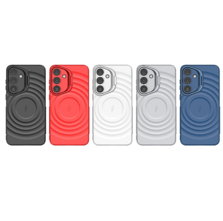 Lens Frame Bracket Corrugated MagSafe Phone Case, For Samsung Galaxy S25+ 5G, For Samsung Galaxy S25 Ultra 5G
