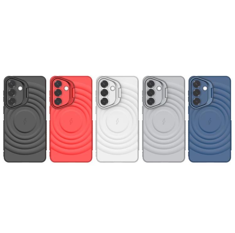 Lens Frame Bracket Corrugated MagSafe Phone Case, For Samsung Galaxy S26+ 5G, For Samsung Galaxy S26 Ultra 5G, For Samsung Galaxy S26 5G, For Samsung Galaxy S25 5G