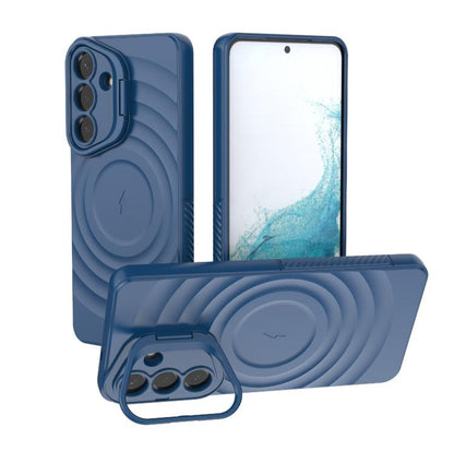 Lens Frame Bracket Corrugated MagSafe Phone Case, For Samsung Galaxy S26+ 5G, For Samsung Galaxy S26 Ultra 5G, For Samsung Galaxy S26 5G, For Samsung Galaxy S25 5G