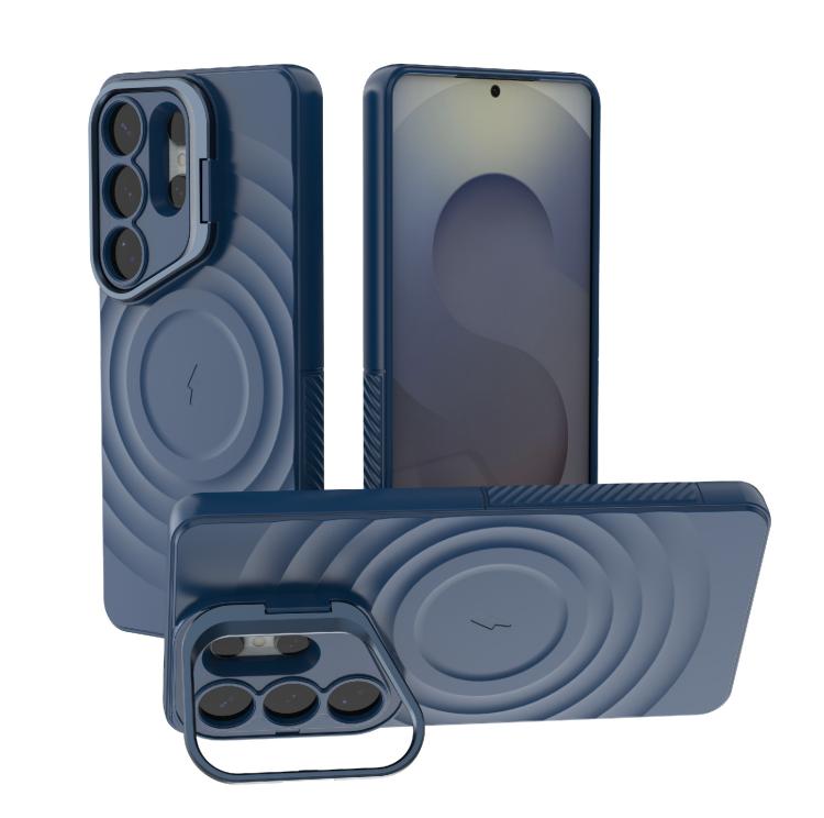 Lens Frame Bracket Corrugated MagSafe Phone Case, For Samsung Galaxy S26+ 5G, For Samsung Galaxy S26 Ultra 5G, For Samsung Galaxy S26 5G, For Samsung Galaxy S25 5G