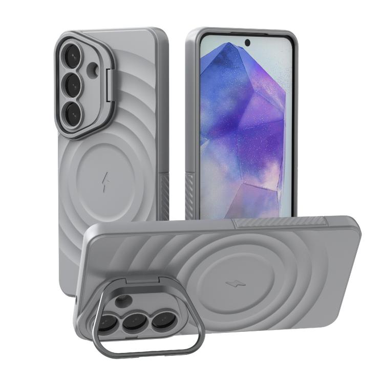 Lens Frame Bracket Corrugated MagSafe Phone Case, For Samsung Galaxy S26+ 5G, For Samsung Galaxy S26 Ultra 5G, For Samsung Galaxy S26 5G, For Samsung Galaxy S25 5G