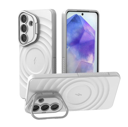 Lens Frame Bracket Corrugated MagSafe Phone Case, For Samsung Galaxy S26+ 5G, For Samsung Galaxy S26 Ultra 5G, For Samsung Galaxy S26 5G, For Samsung Galaxy S25 5G