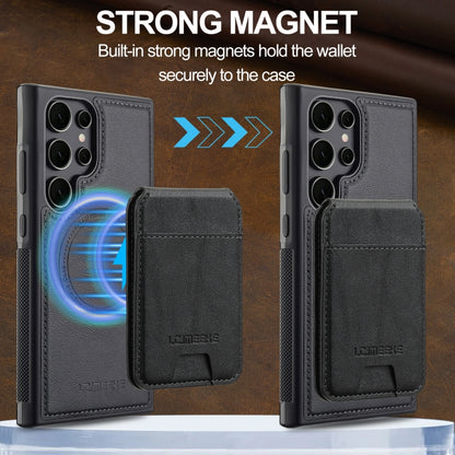 LC.IMEEKE L3 Series Detachable RFID Card Bag Magsafe Phone Case, For Samsung Galaxy S24 Ultra 5G, For Samsung Galaxy S24+ 5G, For Samsung Galaxy S24 5G, For Samsung Galaxy S23 FE 5G