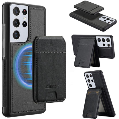 LC.IMEEKE L3 Series Detachable RFID Card Bag Magsafe Phone Case, For Samsung Galaxy S21 Ultra 5G