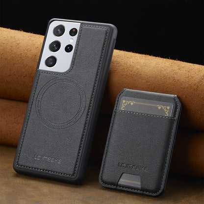 LC.IMEEKE L3 Series Detachable RFID Card Bag Magsafe Phone Case, For Samsung Galaxy S21 Ultra 5G