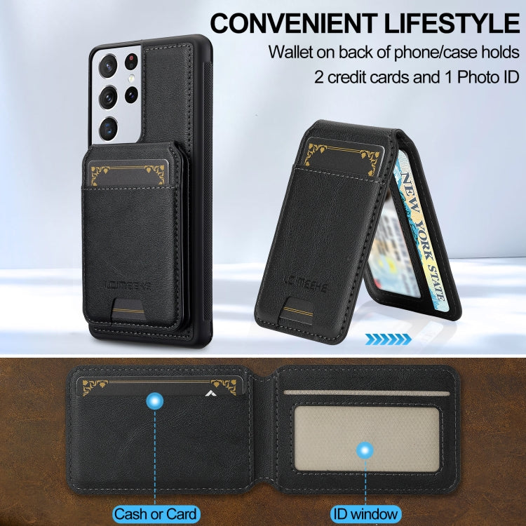 LC.IMEEKE L3 Series Detachable RFID Card Bag Magsafe Phone Case, For Samsung Galaxy S21 Ultra 5G