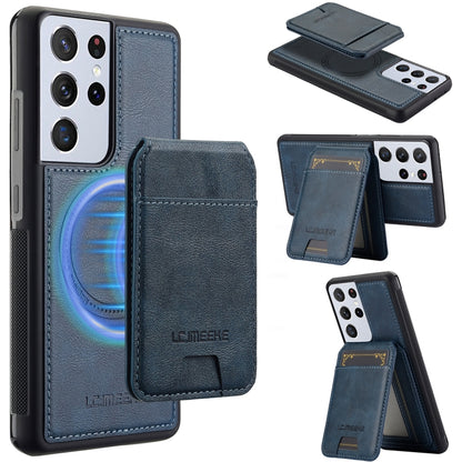 LC.IMEEKE L3 Series Detachable RFID Card Bag Magsafe Phone Case, For Samsung Galaxy S21 Ultra 5G