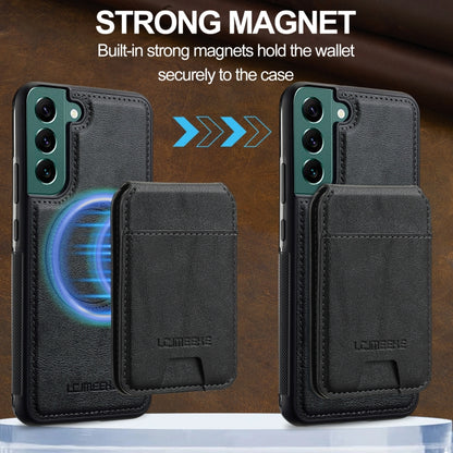 LC.IMEEKE L3 Series Detachable RFID Card Bag Magsafe Phone Case, For Samsung Galaxy S21+ 5G, For Samsung Galaxy S21 Ultra 5G