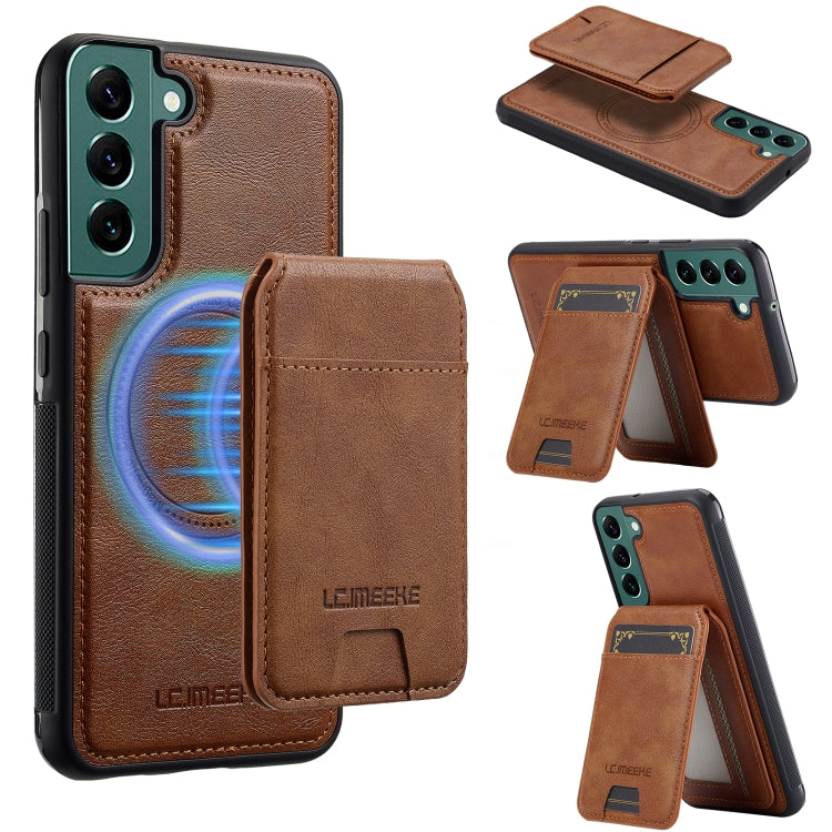 LC.IMEEKE L3 Series Detachable RFID Card Bag Magsafe Phone Case, For Samsung Galaxy S21+ 5G, For Samsung Galaxy S21 Ultra 5G