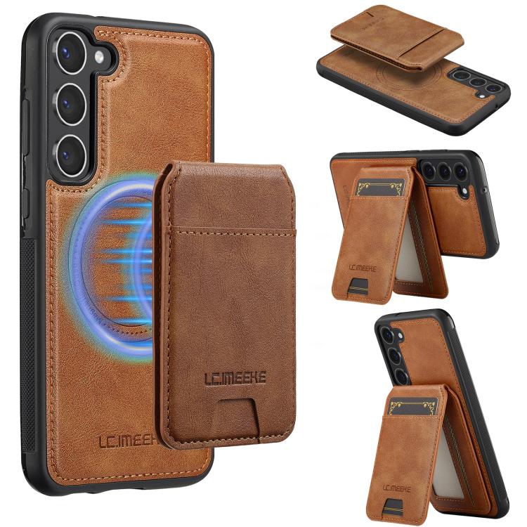 LC.IMEEKE L3 Series Detachable RFID Card Bag Magsafe Phone Case, For Samsung Galaxy S25 Edge 5G, For Samsung Galaxy S25 5G, For Samsung Galaxy S25+ 5G, For Samsung Galaxy S25 Ultra 5G