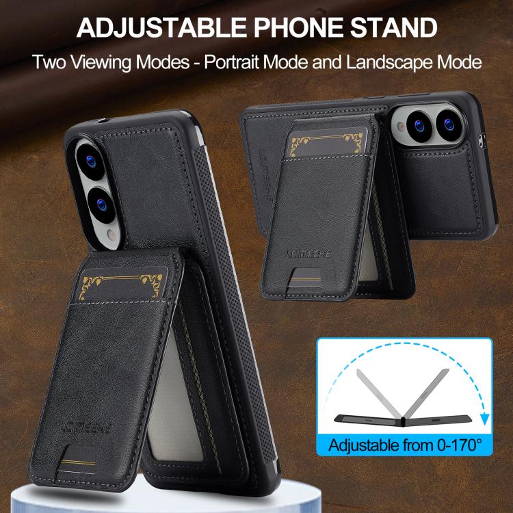 LC.IMEEKE L3 Series Detachable RFID Card Bag Magsafe Phone Case, For Samsung Galaxy S25 Edge 5G, For Samsung Galaxy S25 5G, For Samsung Galaxy S25+ 5G, For Samsung Galaxy S25 Ultra 5G