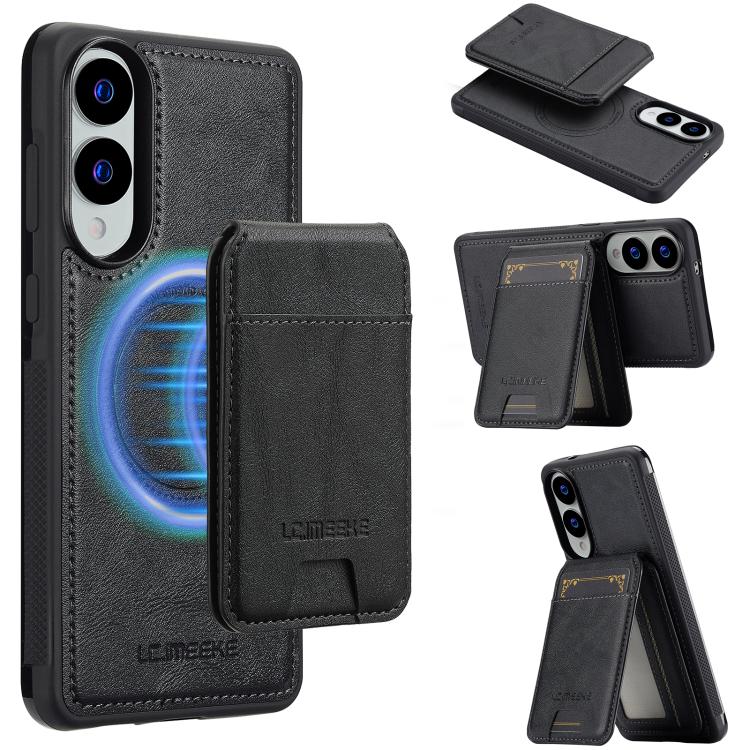LC.IMEEKE L3 Series Detachable RFID Card Bag Magsafe Phone Case, For Samsung Galaxy S25 Edge 5G, For Samsung Galaxy S25 5G, For Samsung Galaxy S25+ 5G, For Samsung Galaxy S25 Ultra 5G