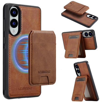 LC.IMEEKE L3 Series Detachable RFID Card Bag Magsafe Phone Case, For Samsung Galaxy S25 Edge 5G, For Samsung Galaxy S25 5G, For Samsung Galaxy S25+ 5G, For Samsung Galaxy S25 Ultra 5G