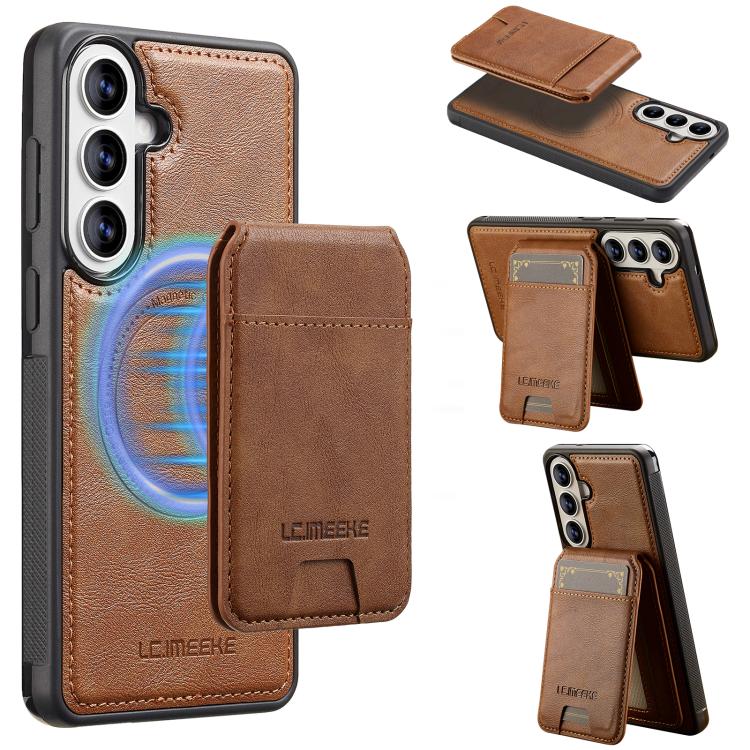 LC.IMEEKE L3 Series Detachable RFID Card Bag Magsafe Phone Case, For Samsung Galaxy S26+ 5G, For Samsung Galaxy S26 Ultra 5G, For Samsung Galaxy S26 5G, For Samsung Galaxy S25 Edge 5G
