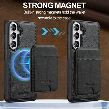 LC.IMEEKE L3 Series Detachable RFID Card Bag Magsafe Phone Case, For Samsung Galaxy S26+ 5G, For Samsung Galaxy S26 Ultra 5G, For Samsung Galaxy S26 5G, For Samsung Galaxy S25 Edge 5G