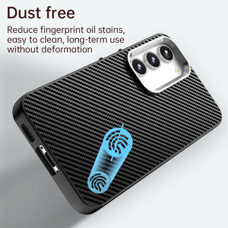Carbon Fiber Series IMD Phone Case, For Samsung Galaxy S23 5G
