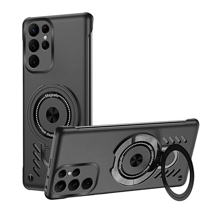 Ice Sense Series Graphene Cooling MagSafe Holder Phone Case, For Samsung Galaxy S25 5G, For Samsung Galaxy S25+ 5G, For Samsung Galaxy S25 Ultra 5G, For Samsung Galaxy S24 Ultra 5G, For Samsung Galaxy S24+ 5G, For Samsung Galaxy S24 5G�����������������...