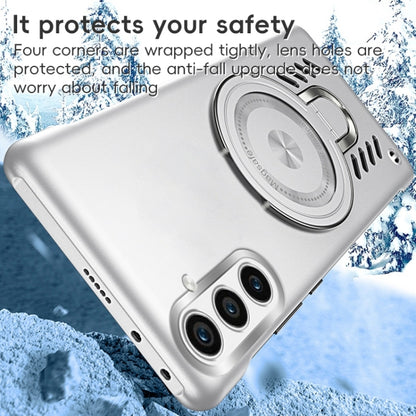 Ice Sense Series Graphene Cooling MagSafe Holder Phone Case, For Samsung Galaxy S24 5G, For Samsung Galaxy S23 Ultra 5G, For Samsung Galaxy S23+ 5G, For Samsung Galaxy S23 5G, For Samsung Galaxy S22 Ultra 5G, For Samsung Galaxy S22+ 5G                 ...