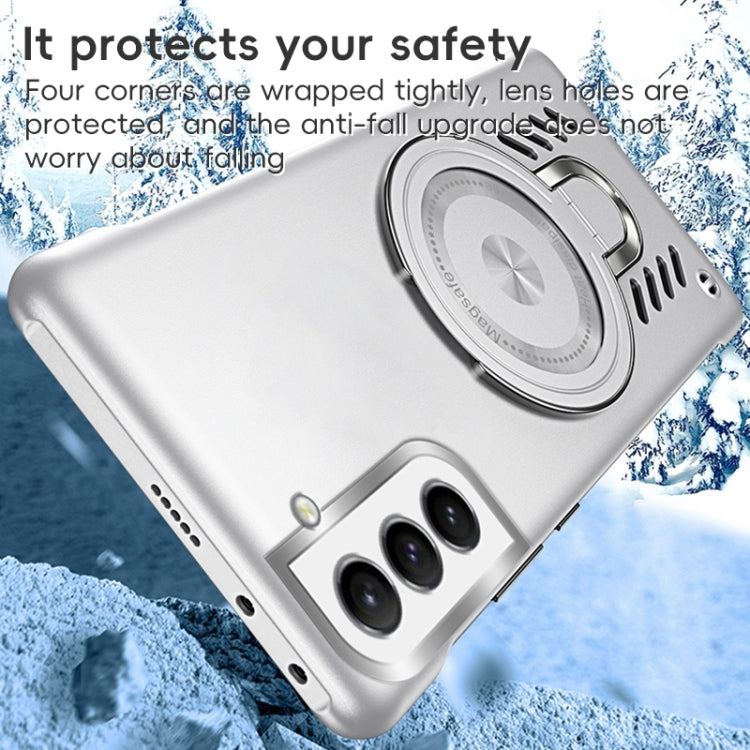Ice Sense Series Graphene Cooling MagSafe Holder Phone Case, For Samsung Galaxy S21+ 5G, For Samsung Galaxy S21 Ultra 5G