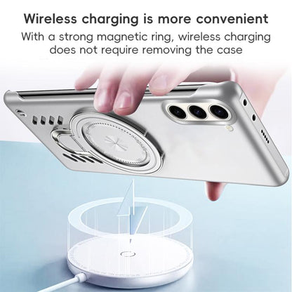 Ice Sense Series Graphene Cooling MagSafe Holder Phone Case, For Samsung Galaxy S25 5G, For Samsung Galaxy S25+ 5G, For Samsung Galaxy S25 Ultra 5G, For Samsung Galaxy S24 Ultra 5G, For Samsung Galaxy S24+ 5G, For Samsung Galaxy S24 5G�����������������...