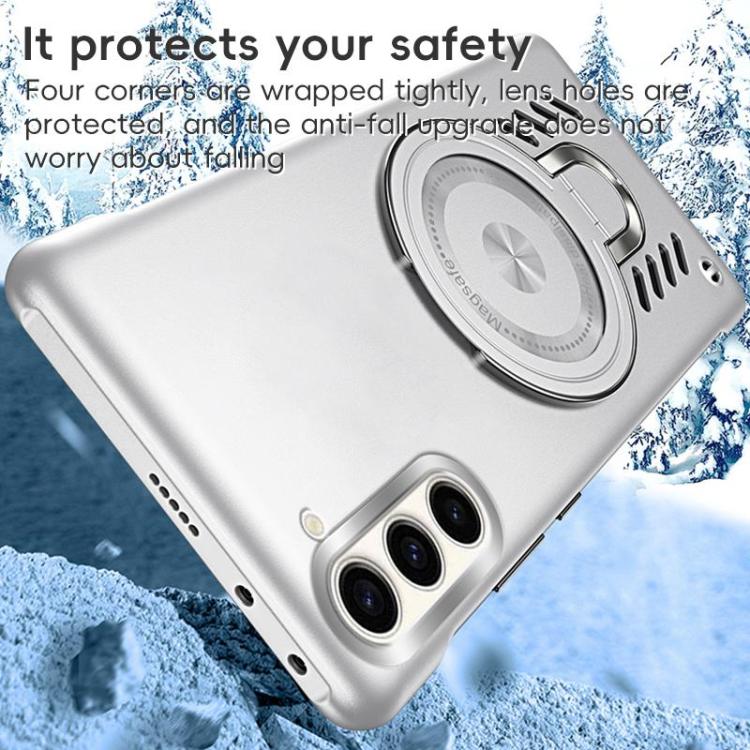 Ice Sense Series Graphene Cooling MagSafe Holder Phone Case, For Samsung Galaxy S26+ 5G, For Samsung Galaxy S26 Ultra 5G, For Samsung Galaxy S26 5G, For Samsung Galaxy S25 5G, For Samsung Galaxy S25+ 5G, For Samsung Galaxy S25 Ultra 5G                 ...