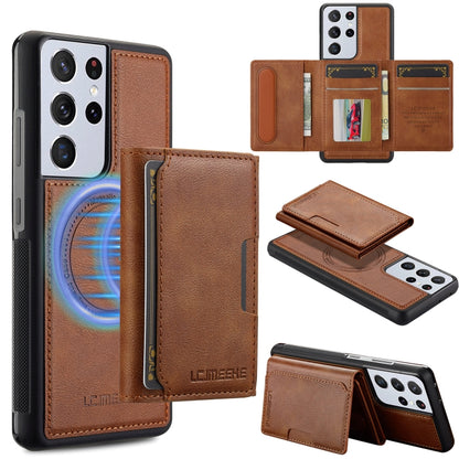LC.IMEEKE L5 Series Detachable RFID Card Bag Magsafe Phone Case, For Samsung Galaxy S21+ 5G, For Samsung Galaxy S21 Ultra 5G