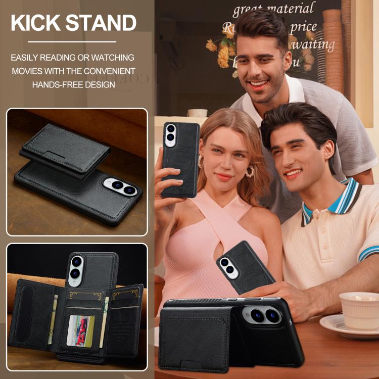 LC.IMEEKE L5 Series Detachable RFID Card Bag Magsafe Phone Case, For Samsung Galaxy S25 Edge 5G, For Samsung Galaxy S25 5G, For Samsung Galaxy S25+ 5G, For Samsung Galaxy S25 Ultra 5G